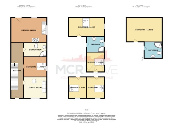 Floorplan for Burlington Road, Withington, Manchester