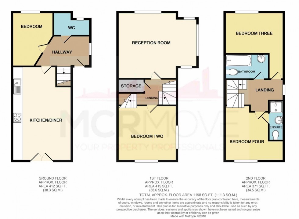 Floorplan for Aspull Walk, Manchester