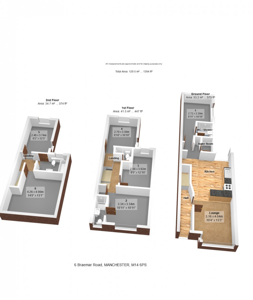Floorplan for Braemar Road, Fallowfield, Manchester