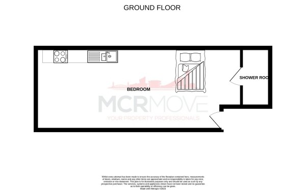 Floorplan for Flat 44, L1 Buildings, 21 Jamaica Street