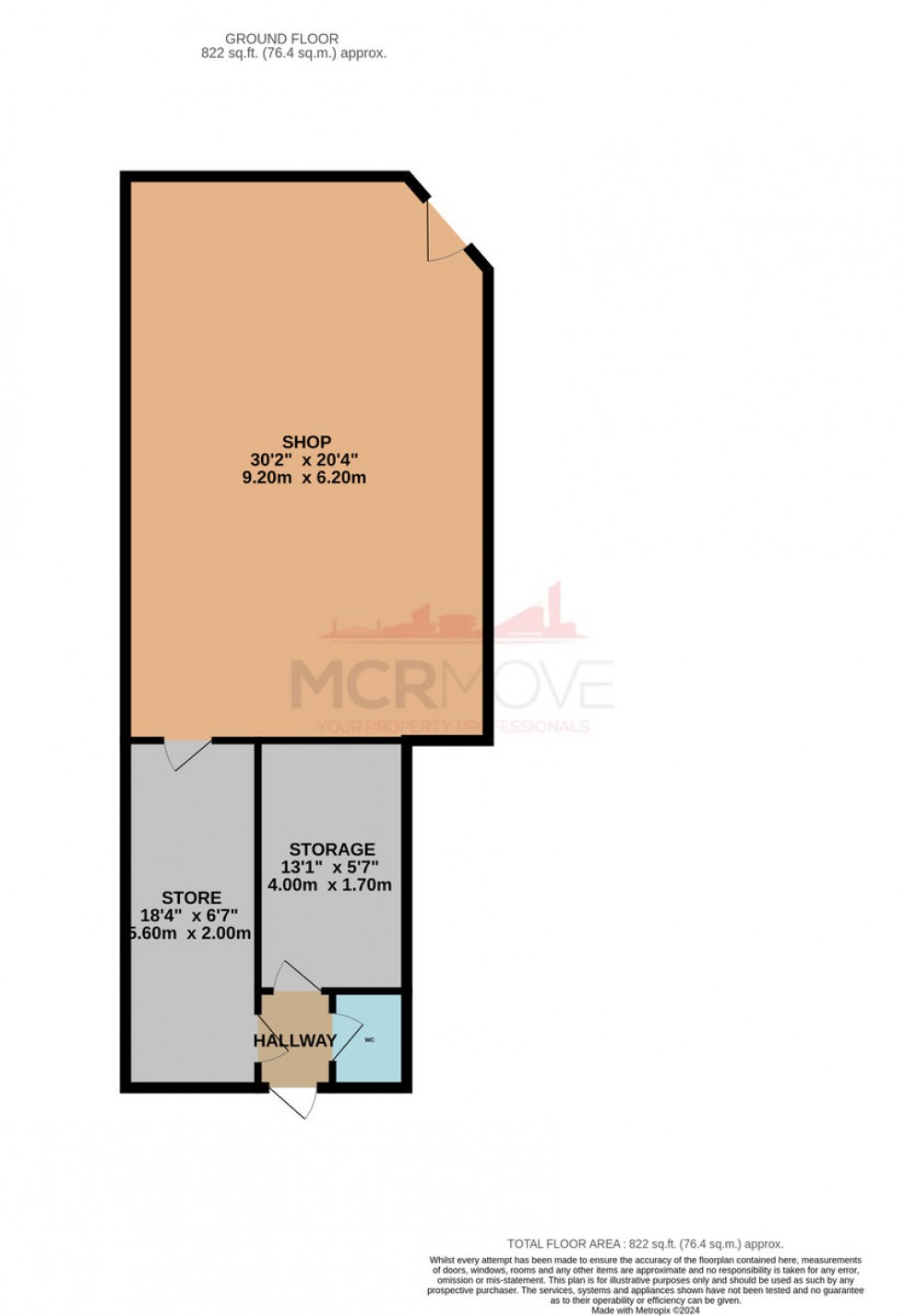 Floorplan for Mauldeth Road, Manchester