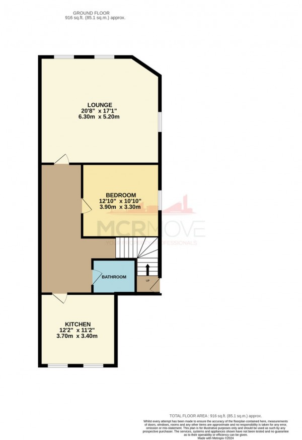Floorplan for Mauldeth Road, Manchester