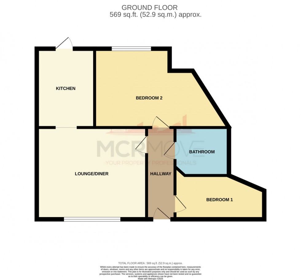 Floorplan for Stockport Road, Grove Village, Manchester