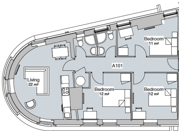 Floorplan for Derby Road, Nottingham