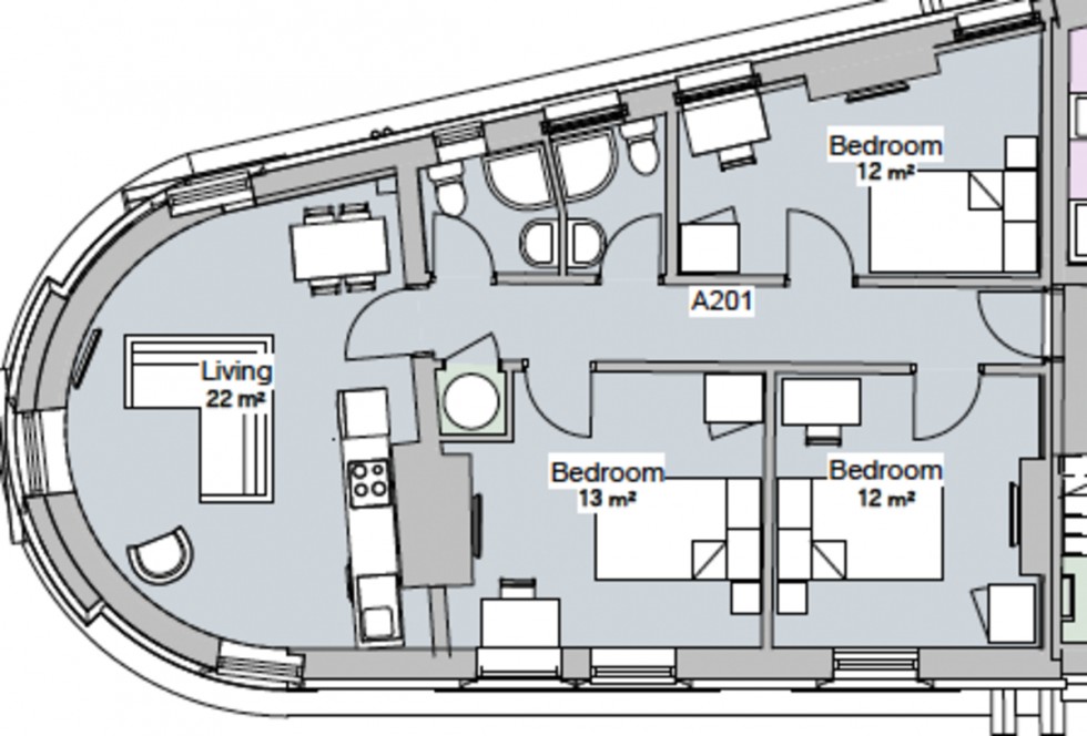 Floorplan for Derby Road, Nottingham