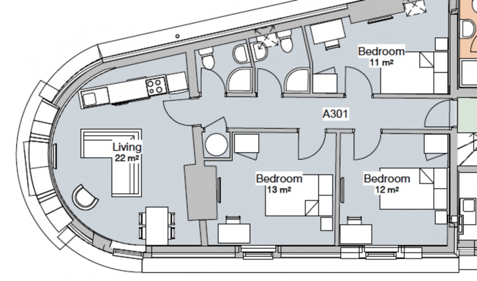 Floorplan for Derby Road, Nottingham