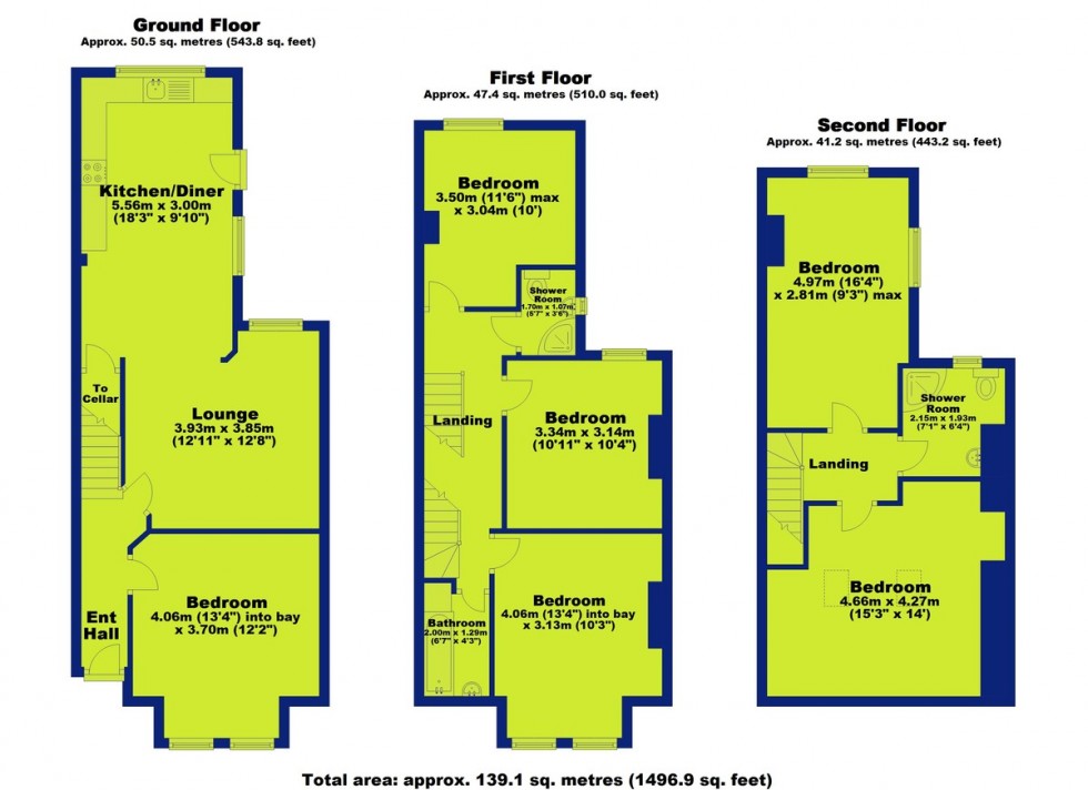 Floorplan for Derby Grove, Lenton, Nottingham