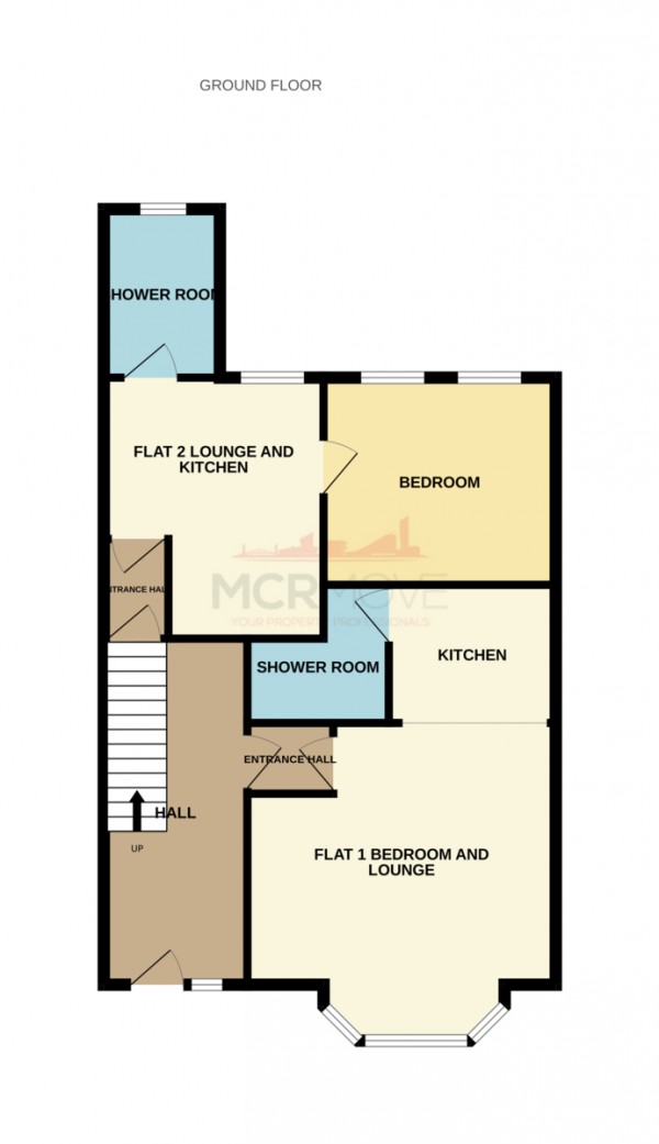 Floorplan for Burton Road, Manchester