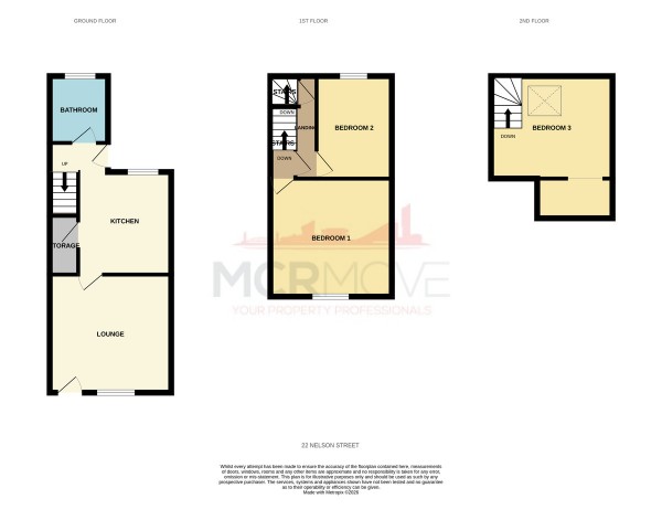 Floorplan for 22 Nelson Street