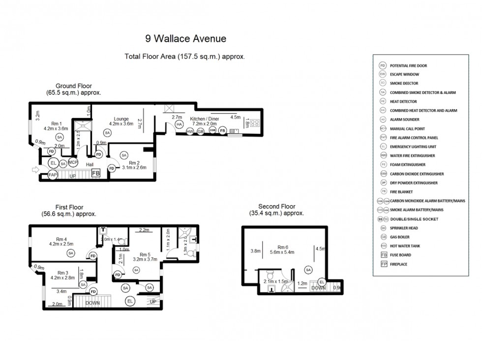 Floorplan for Wallace Avenue, Rusholme, Manchester